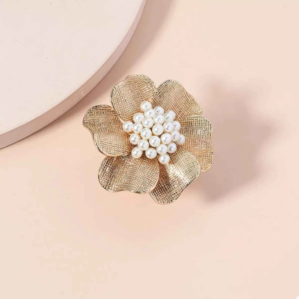 18K Gold-Plated Pearl Flower Ring e3c33151-34f5-4aa7-90f3-8d4d38cc36c8-Max-Origin
