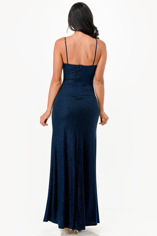 Glitter Side Slit Evening Dress – Sleeveless Bodycon Party Gown e3d23162-dd7c-4783-8d40-f1eb1a8771c6