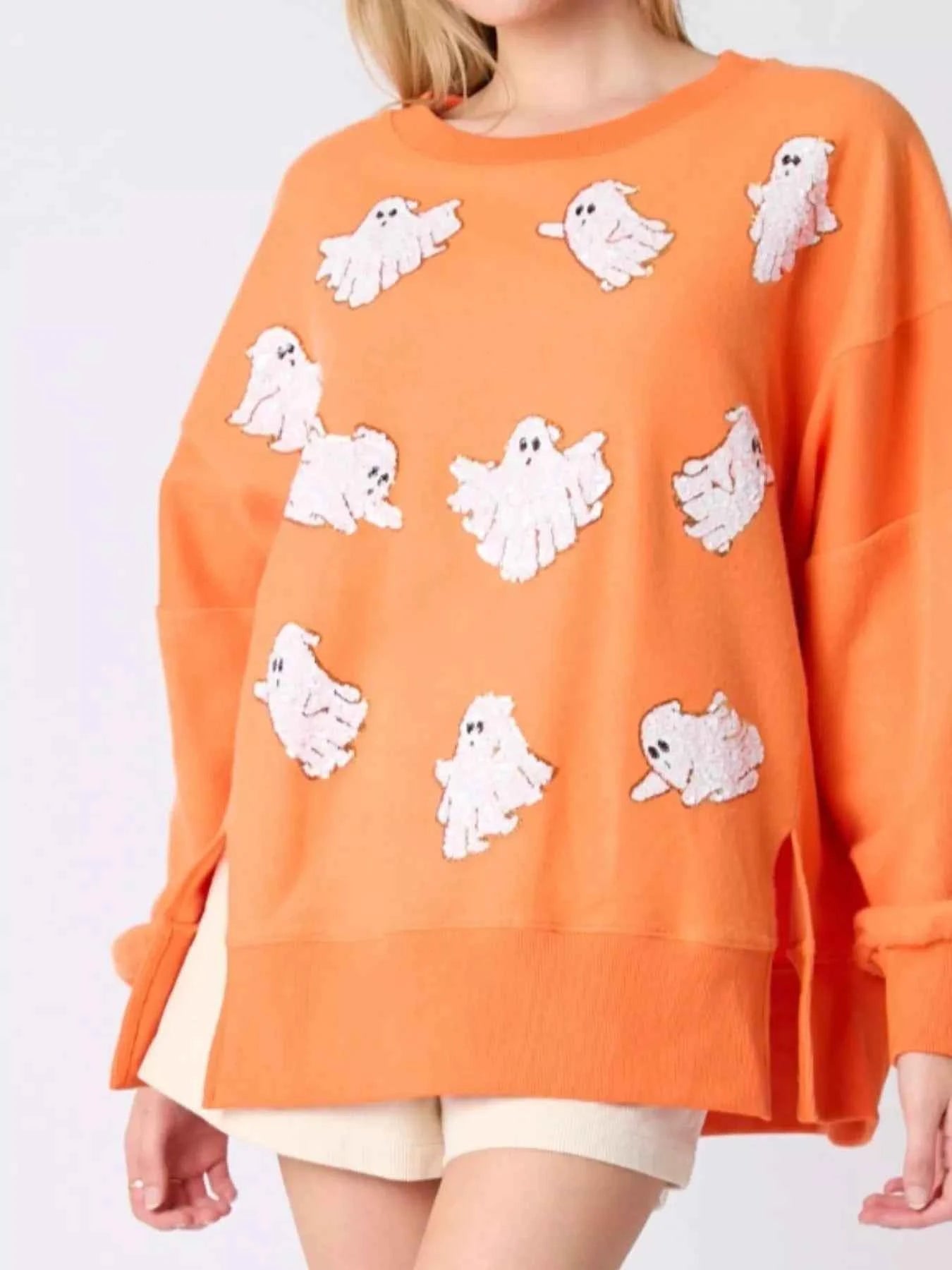 Halloween Sequin Ghost Oversized Sweatshirt e3e3ed1b-d26d-4e60-8507-30a3b1663fa6-Max-Origin