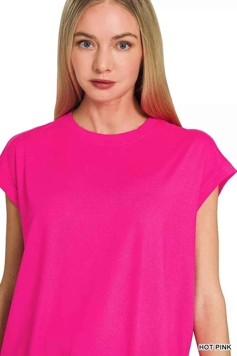 Zenana Brushed Dty Microfiber Top & Biker Shorts e406ff6da0df4fe5a4e0660ce127c40c-Max-Origin