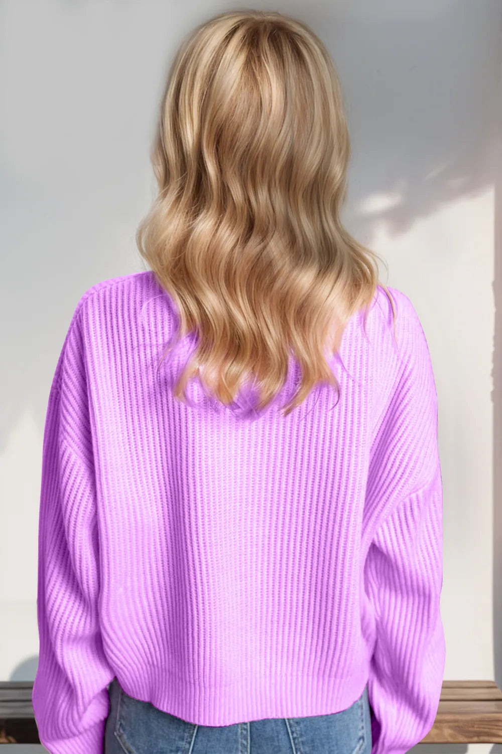 Double Take Full Size MERRY & BRIGHT Christmas Dropped Shoulder Cropped Sweater e4114571-e5cf-4652-a0af-b9689b8cbd44-Max