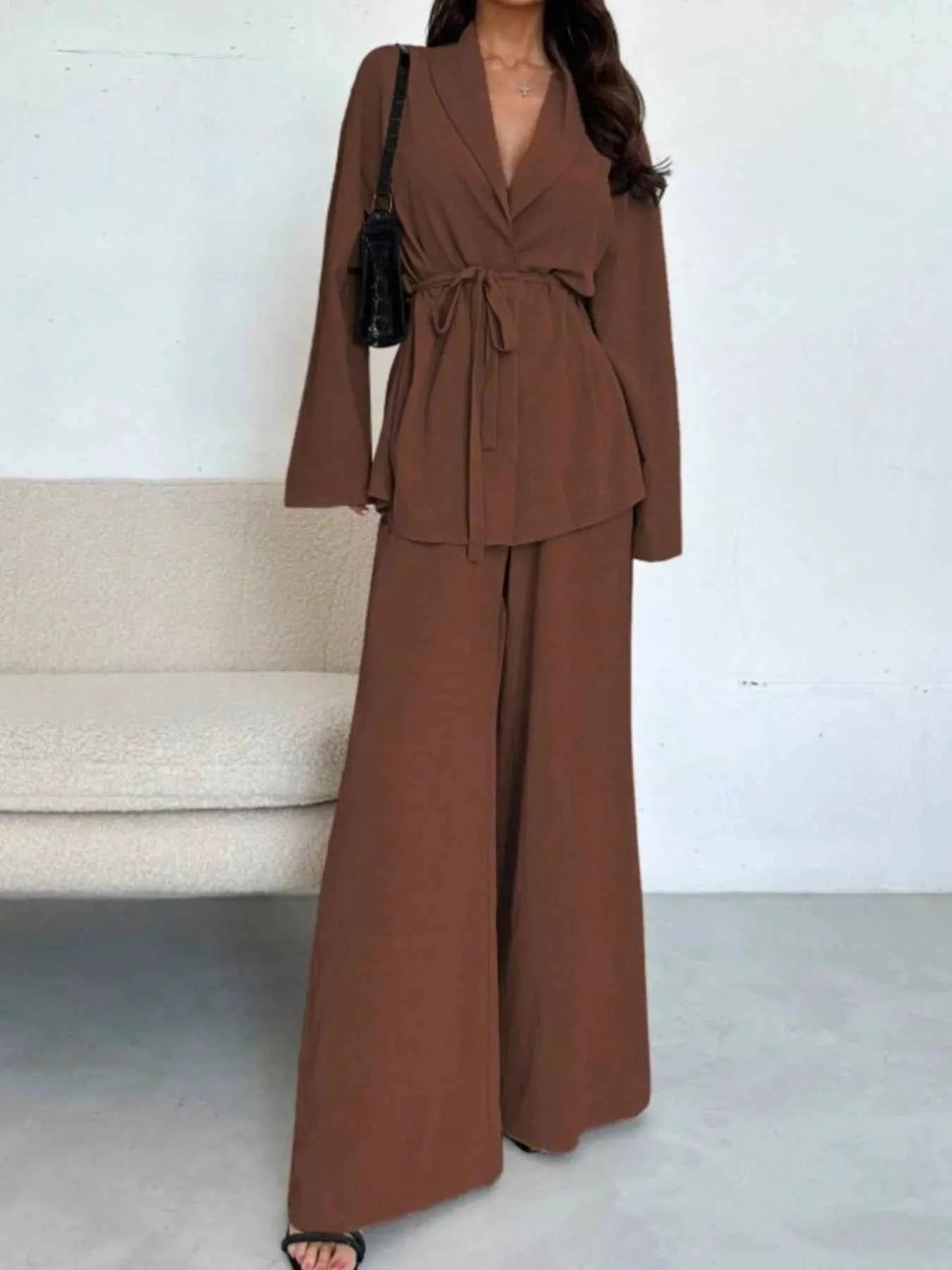 Front Tied Shirt and Wide-Leg Pants Set e41d7639-b71d-47f1-b058-c483c0502dbe-Max-Origin