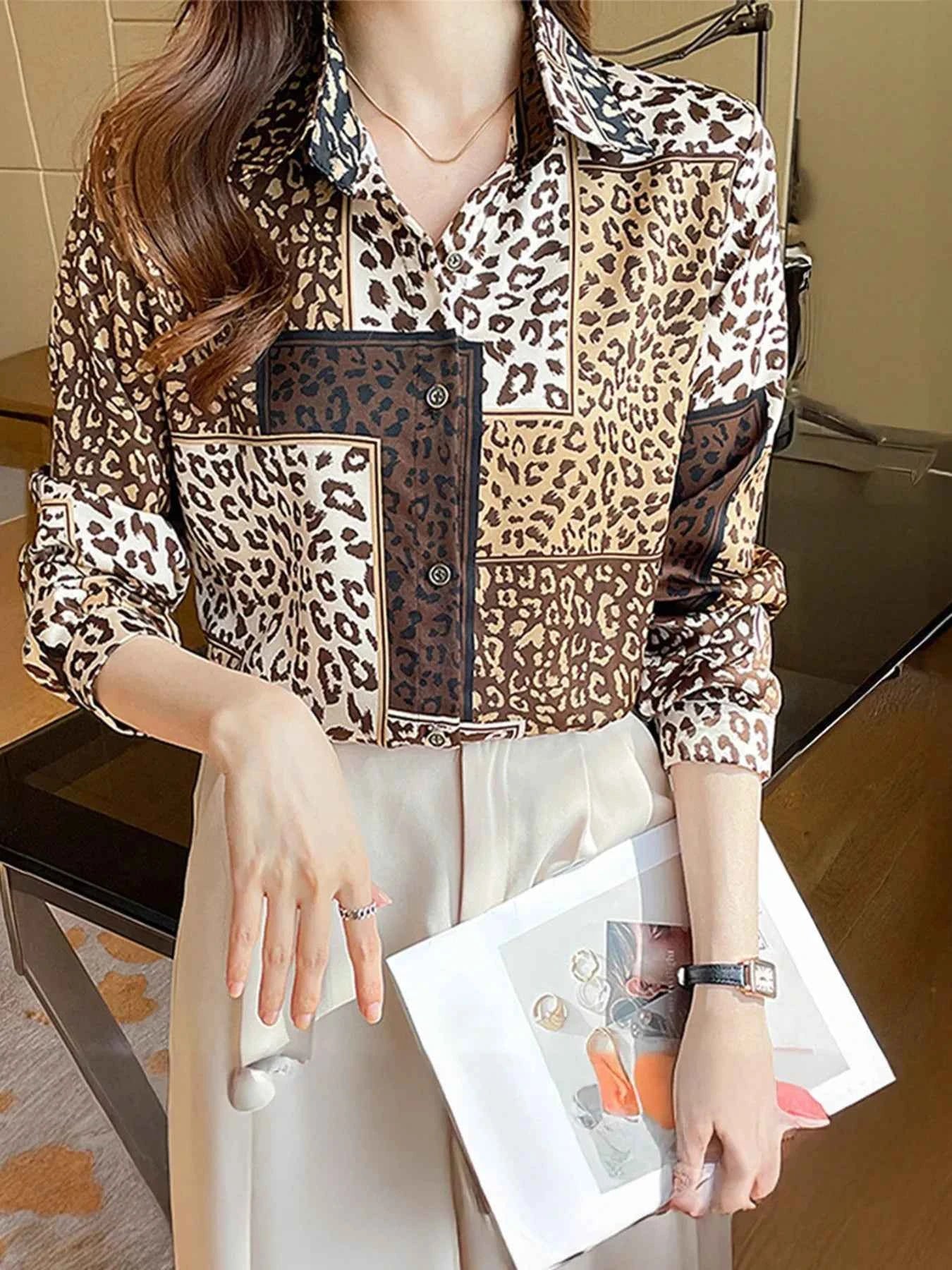 Leopard Print Button-Up Shirt Brown e4346a4d3fb149c4a9d2c9e132094b0f-Max-Origin