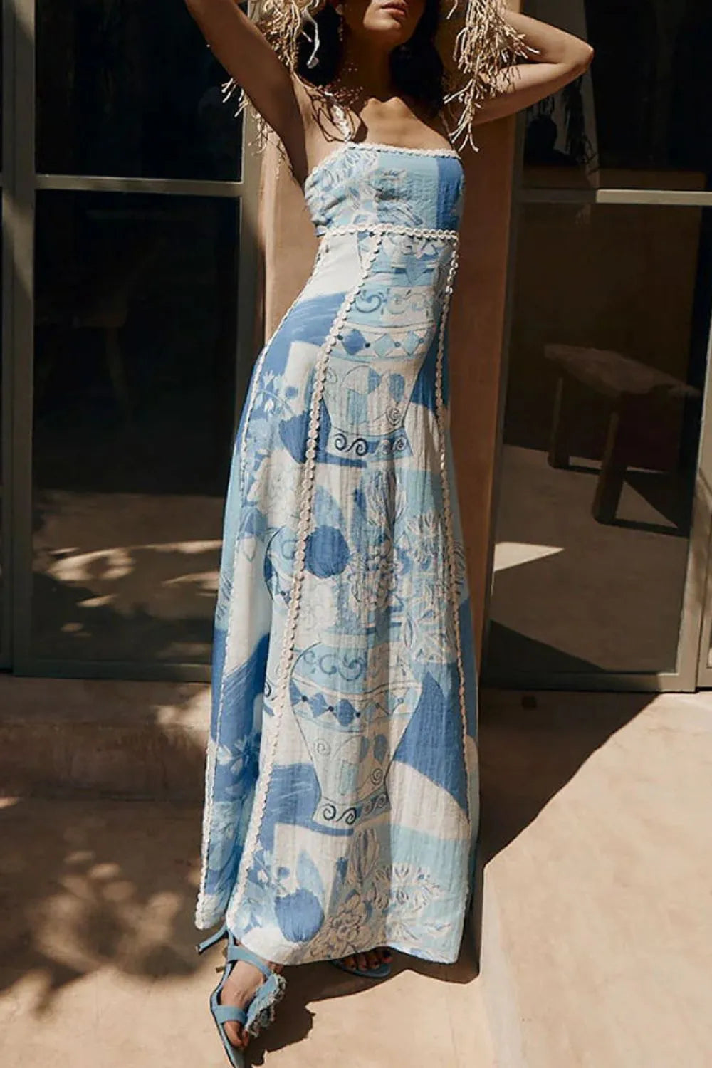 Cutout Back Printed Square Neck Maxi Dress e43c27e0-8322-4f5b-bf5f-487bd5c579cc-Max-Origin