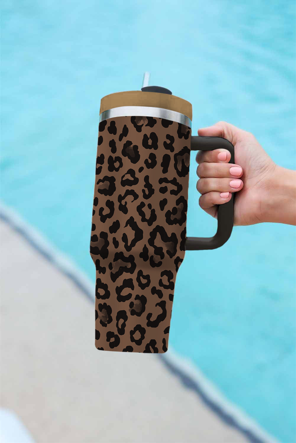 Coffee Leopard Print Tumbler Cup e467bea3ffb52326