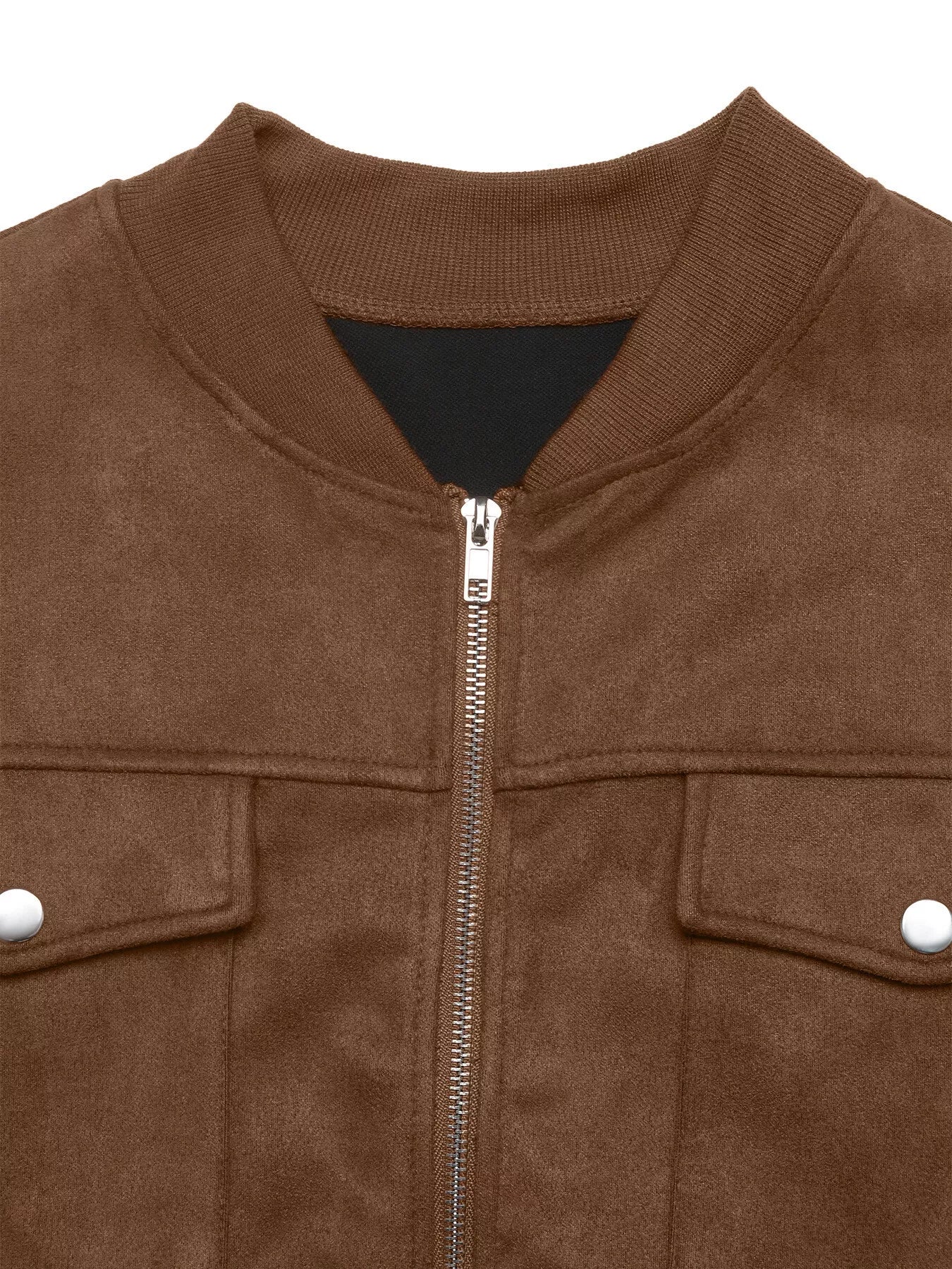Zip Up Dropped Shoulder Jacket e48569b324f247819323ba00a3892762-Max-Origin