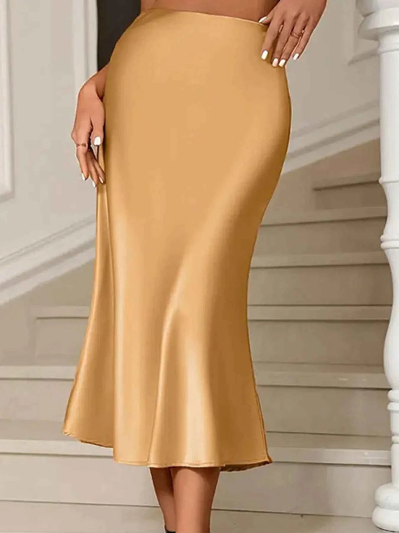 Satin Midi Mermaid Skirt e4b2804d4b4f45ec9b60cd09badb0d00-Max-Origin