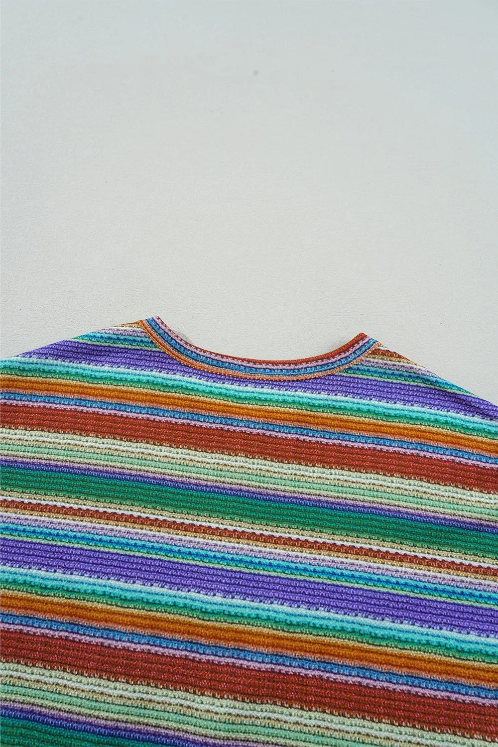 Multicolour Striped Twist Hem Cap Sleeve Top e4cd0336-b9b0-43ab-ac15-60cf6ac15a54-Max-Origin