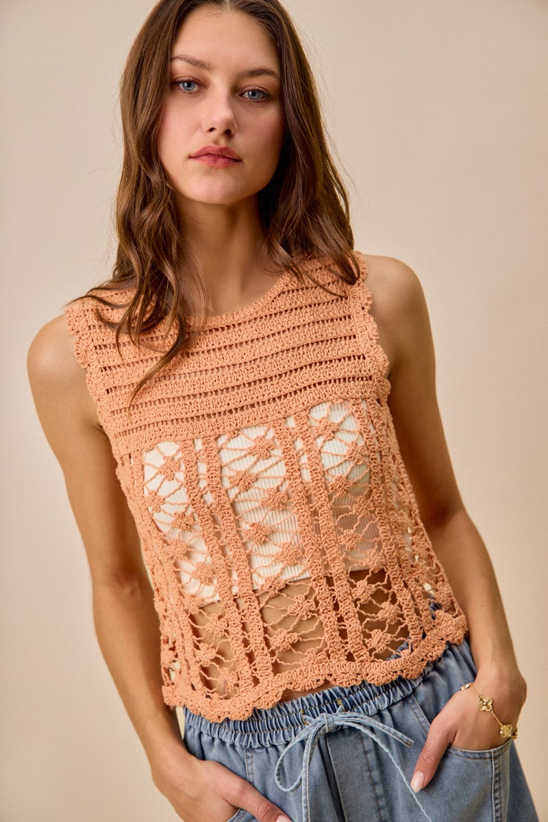 SO ME Crochet Knitted Lace Sweater Tank Top e4ceccdc8d444c229a4ab3cd7c823438-Max