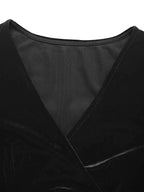 Ruched Surplice Long Sleeve Dress e4e3b644fc544e75a32566537b27dfd9-Max-Origin