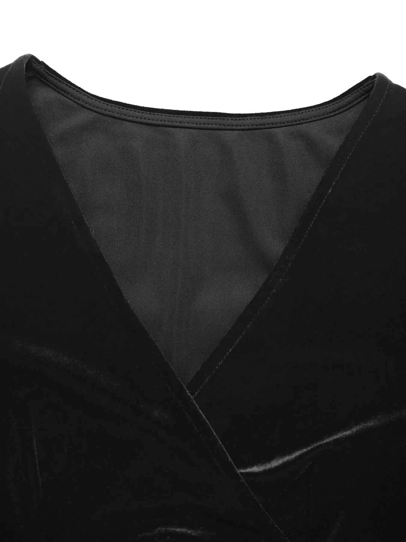 Ruched Surplice Long Sleeve Dress e4e3b644fc544e75a32566537b27dfd9-Max-Origin
