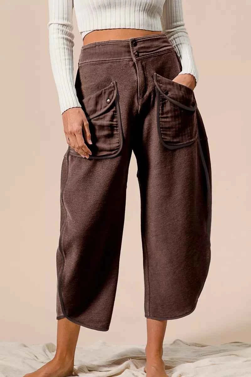 BiBi Washed Terry Pants with Pockets VINTAGE MOCHA e4e52868fa8f4f6fab7bd73da76f7eb4-Max-Origin