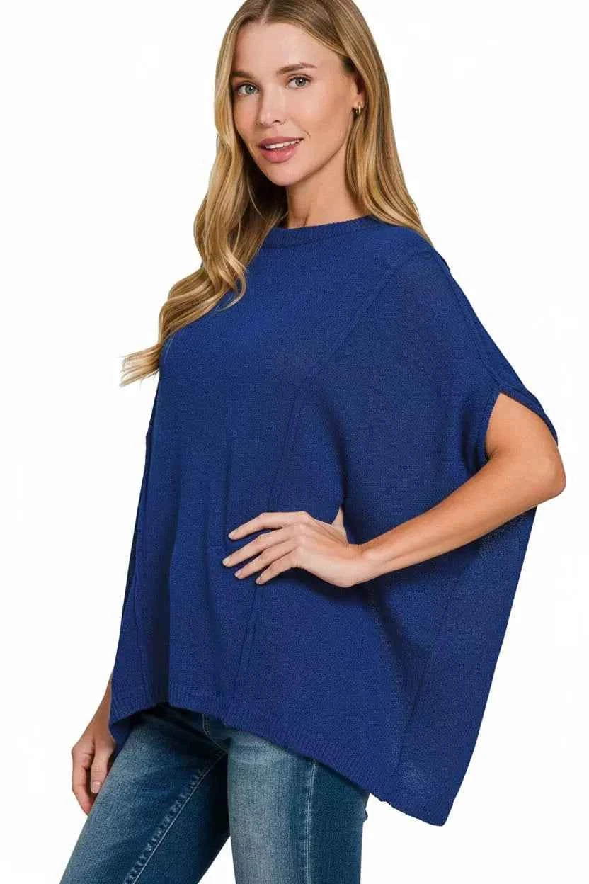 Zenana Drop Shoulder Short Sleeve Knit Top e4f5bb16-3f28-4b87-9a4f-2431cbbaeda8-Max-Origin