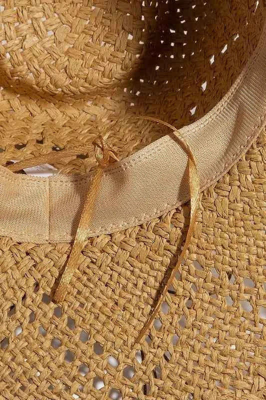 Fame Mixed Beaded Strap Western Fedora Straw Hat e4f98f3e-b0d9-419d-9f72-41224a9f171d-Max-Origin