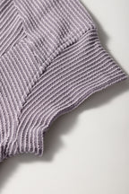 Wild Wind Solid Corded Short Sleeve T Shirt and Wide Leg Pants Set e50a1b974d5edba9