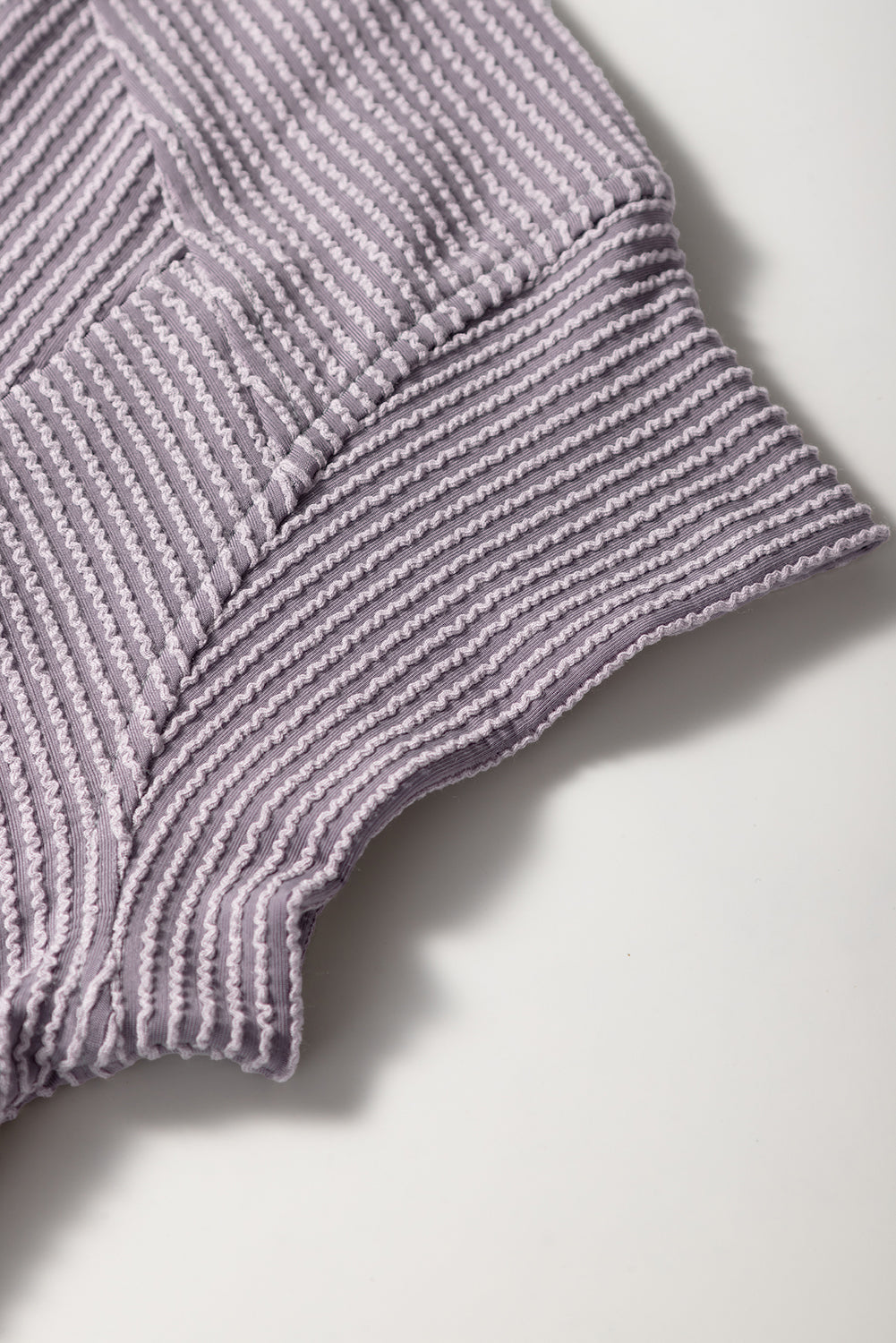 Wild Wind Solid Corded Short Sleeve T Shirt and Wide Leg Pants Set e50a1b974d5edba9