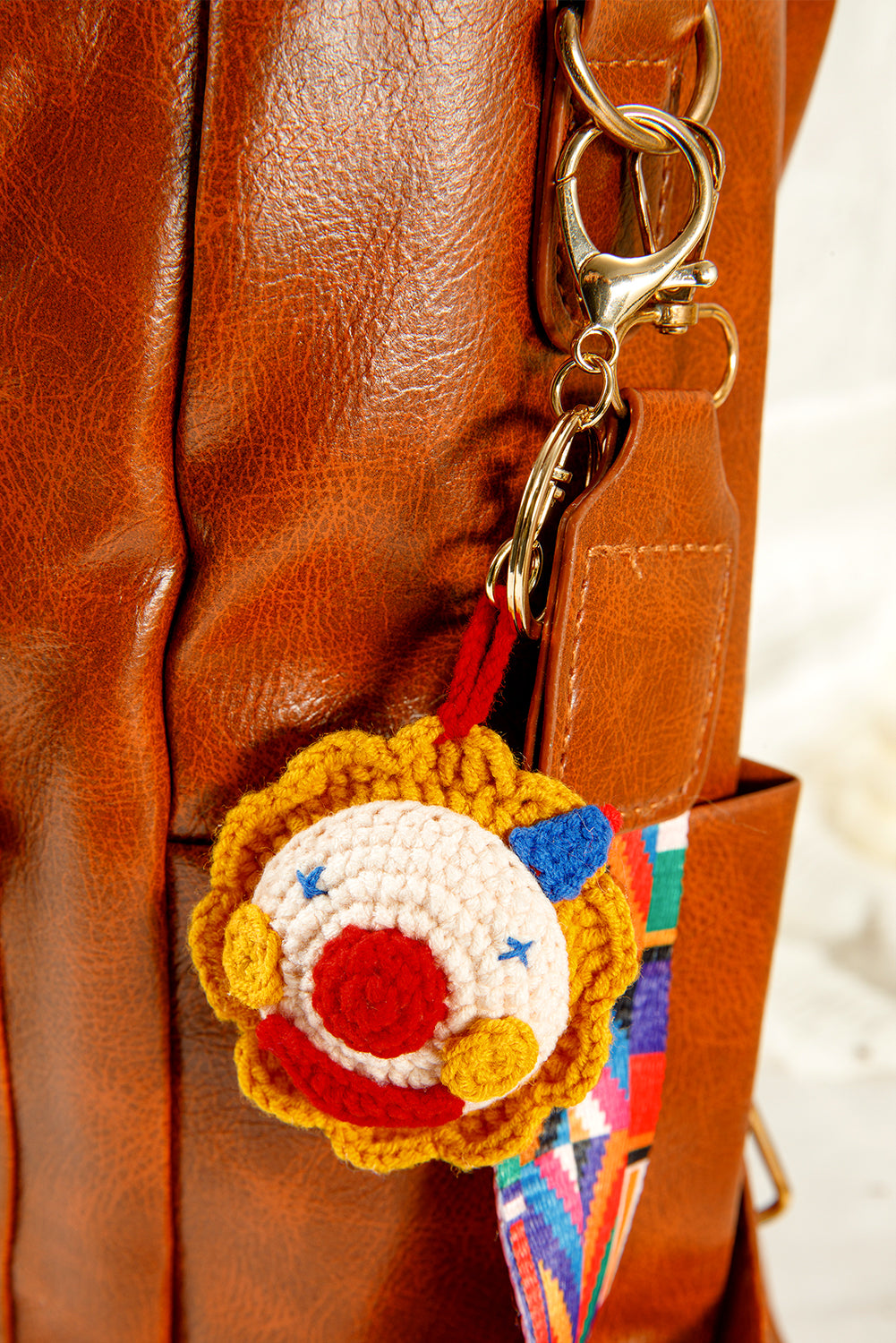 Citrus Crochet Clown Pendant Keychain e53768c6fe3a1975