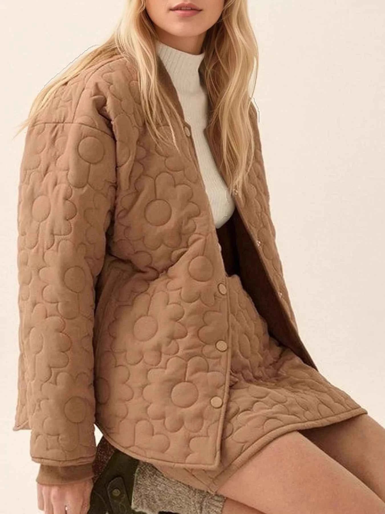 Textured Snap Down Outerwear e53fd8b3-3940-4516-91b3-c05d3dae31af-Max-Origin