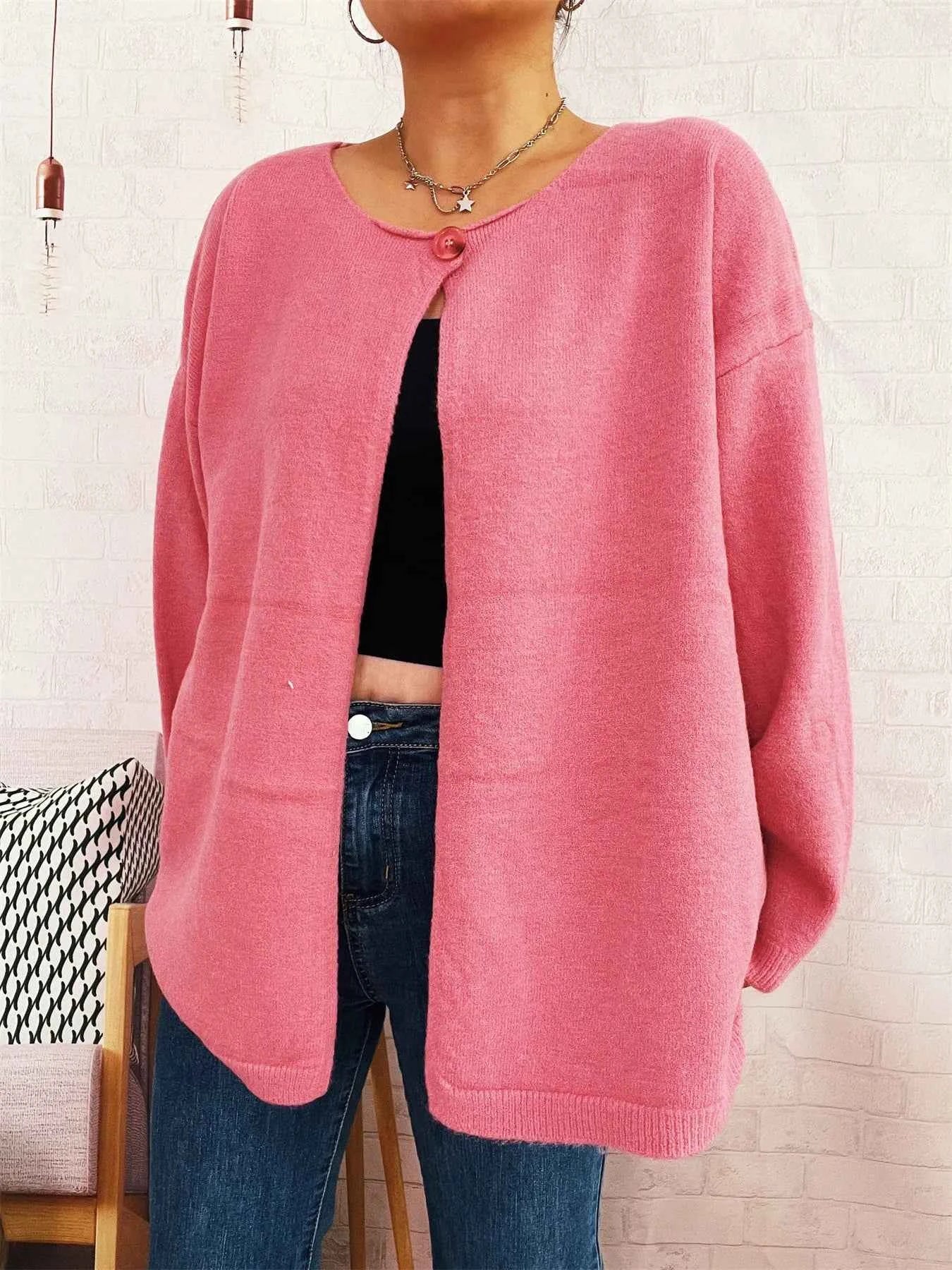 One Button Front Drop Shoulder Cardigan e5536ef22cfe41d0994f51a7d68dbda5-Max-Origin