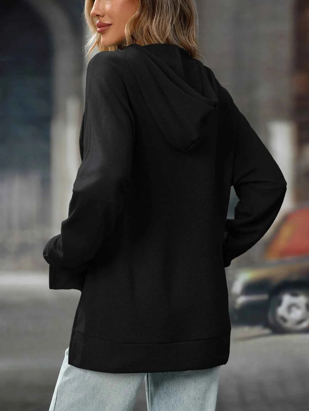Textured Drawstring Long Sleeve Hoodie e57986bb-0e19-4d67-99b3-a179d950b523-Max-Origin