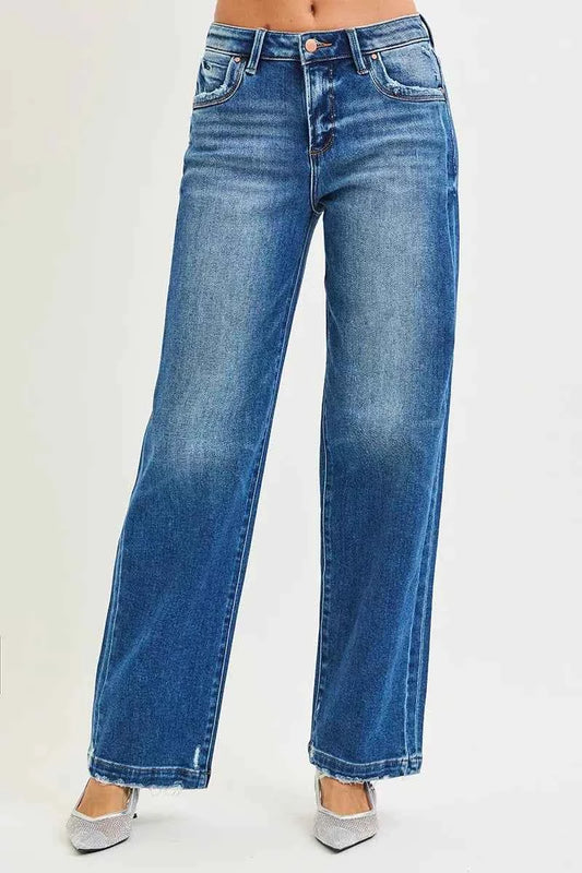 RISEN Full Size Slouchy Baggy Jeans Pocket Side Seam Detail Plus Size DARK e57c47018d27493bb1e54aa2480ef784-Max-Origin