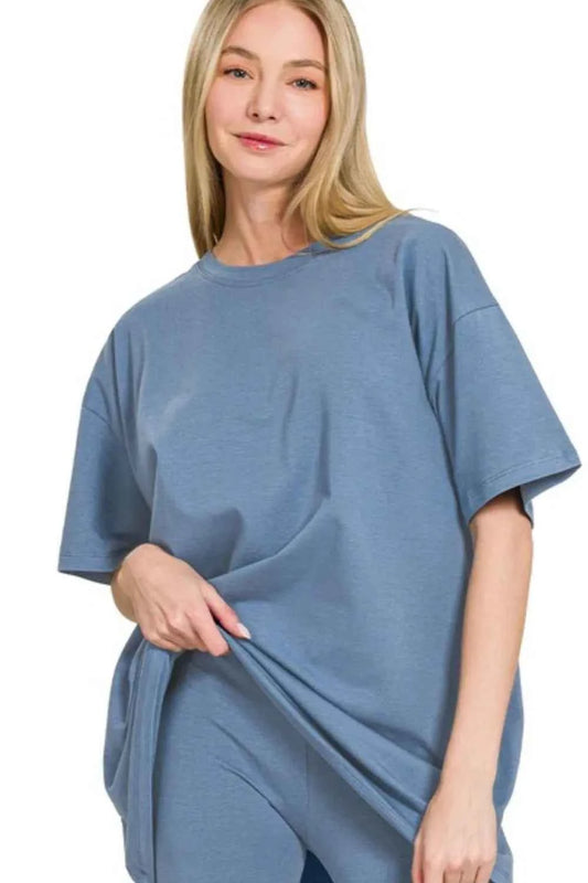 Cotton Round Neck Top & Biker Shorts e58769a9-9677-4c48-9c8c-ca5b35715196-Max-Origin