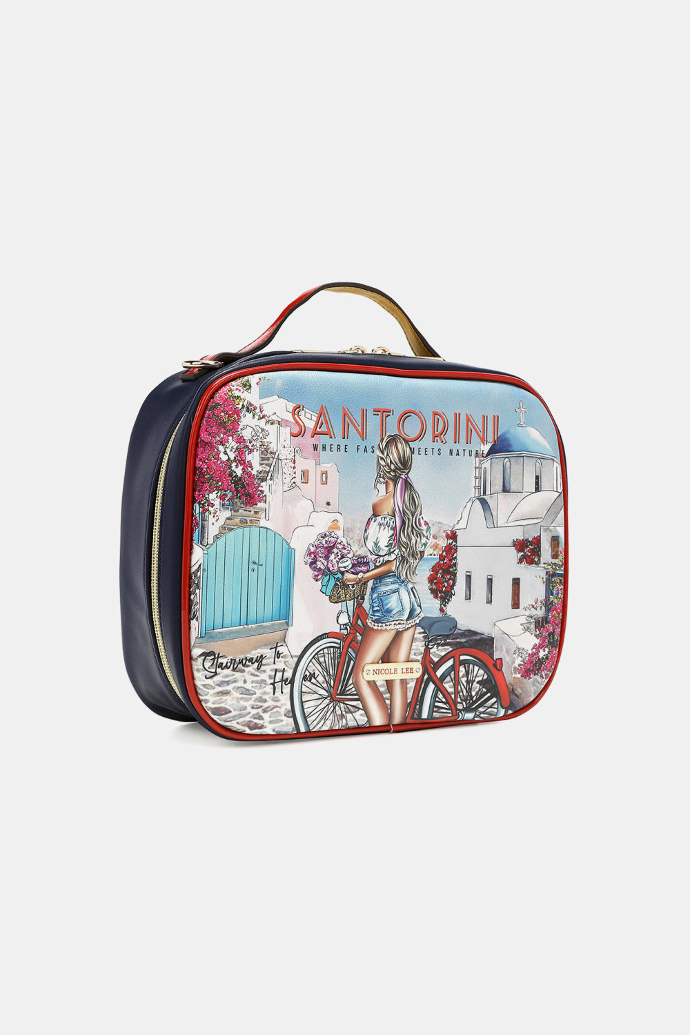 Nicole Lee USA Printed Handbag with Three Pouches e5af02015fe248bea25cd5483c53f3ff-Max