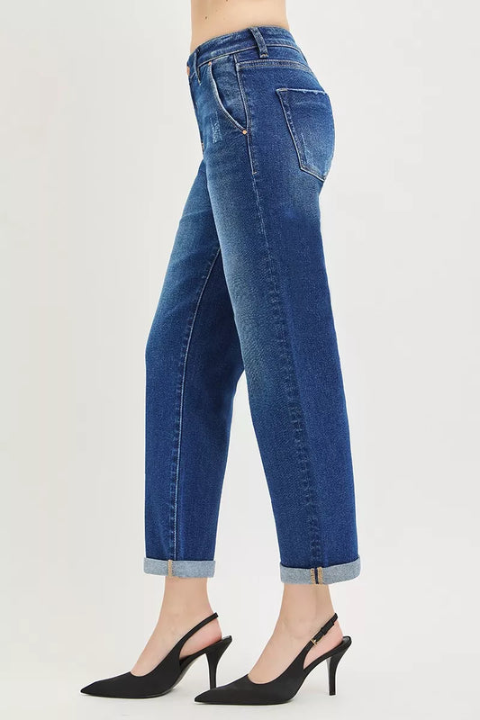 Slouchy Cropped Boyfriend Jeans with Cuffed Hem e5b55734-fb6f-4307-bf4e-e816bc9bea94-Max-Origin