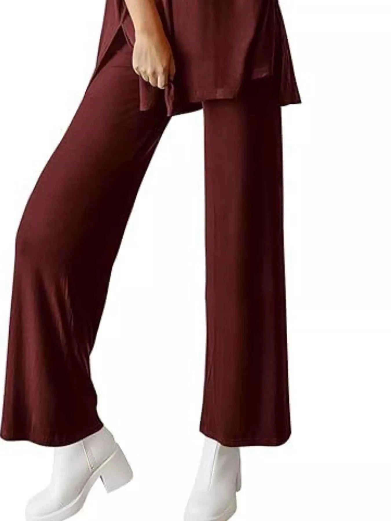 Relaxed Fit Round Neck Top and Pants Two-Piece Set e5b731c6-95b1-4869-a45e-da4fd9d9672c-Max-Origin