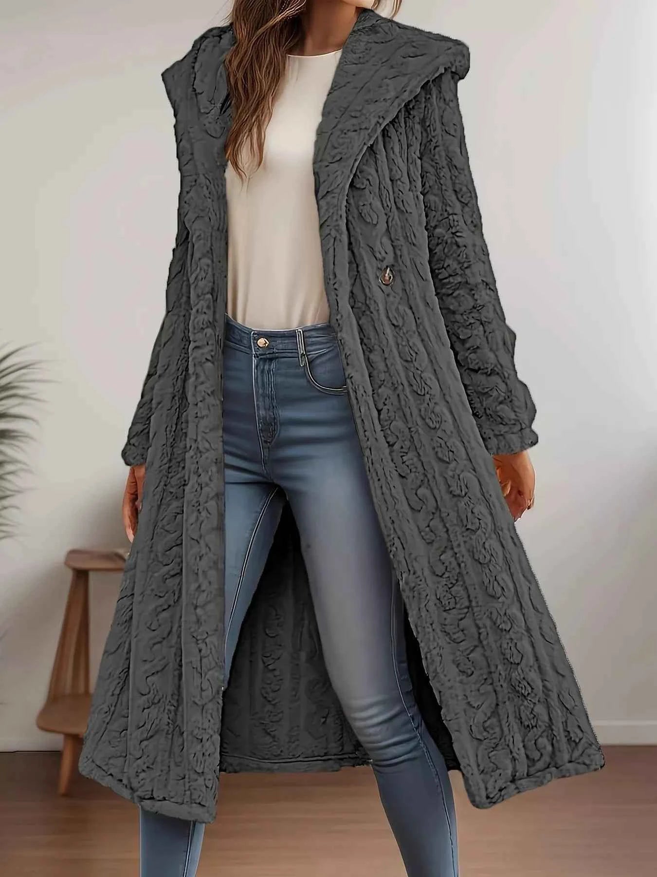 Sherpa Longline Hooded Coat Grey e5de85a286e946ccba1a06c45c0096ad-Max-Origin