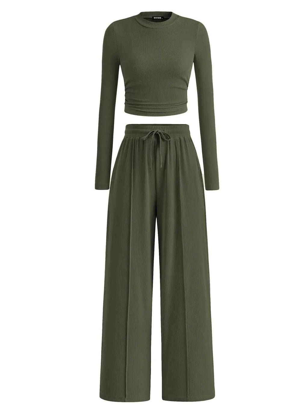 Round Neck Long Sleeve Top and Pants Set e5ea10d1-1658-46ab-b7ba-8e624c5217c4-Max-Origin