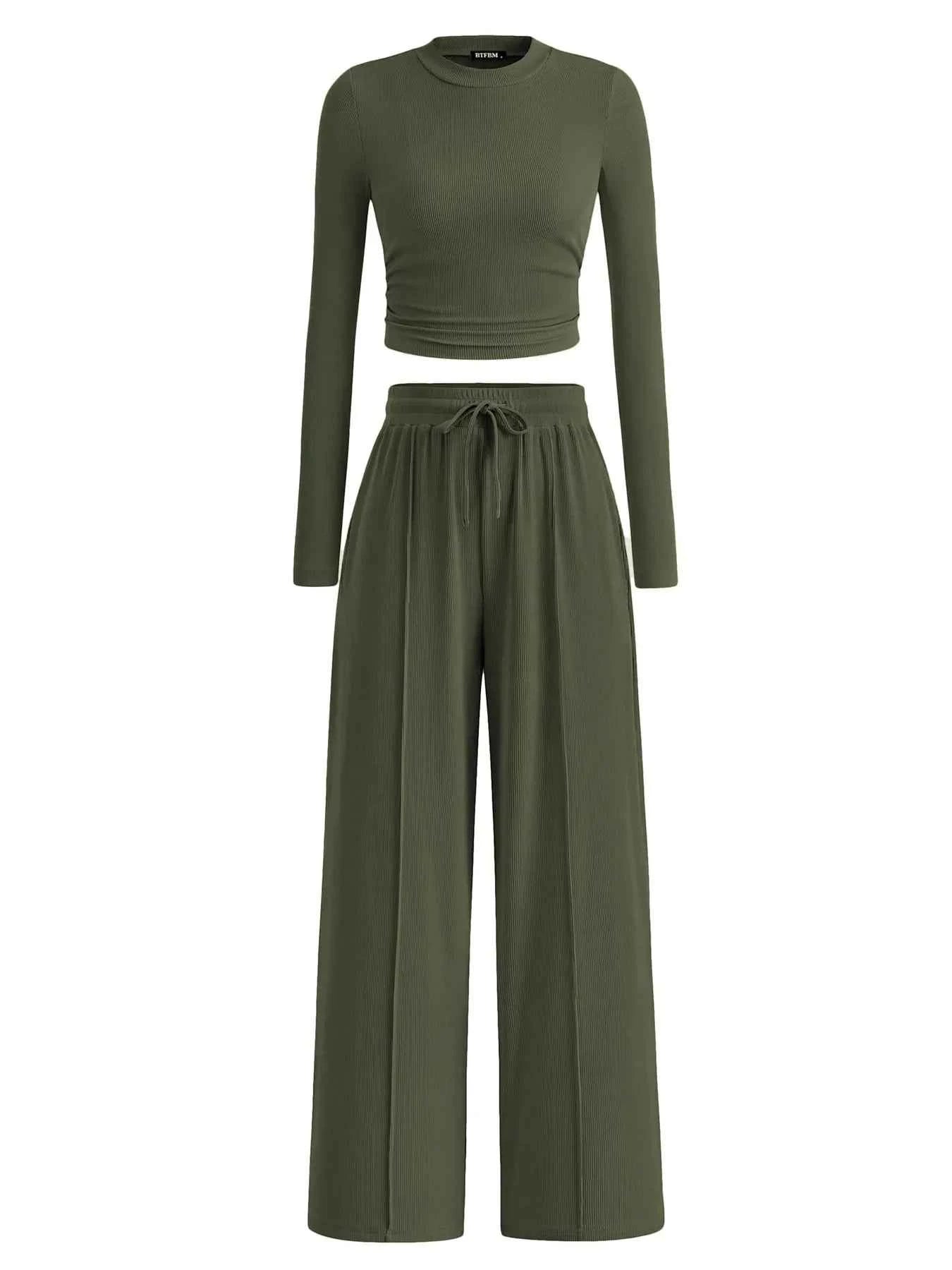 Round Neck Long Sleeve Top and Pants Set e5ea10d1-1658-46ab-b7ba-8e624c5217c4-Max-Origin