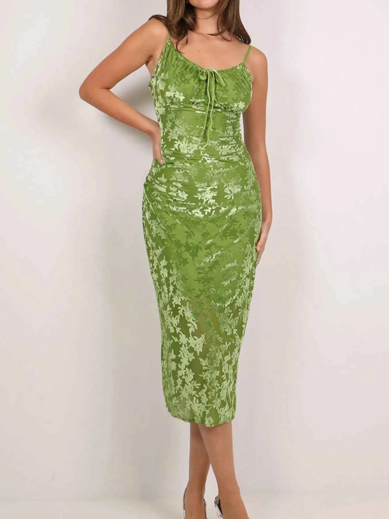 Textured Tie Front Cami Dress e5fa22dd-d22d-426b-8940-8cb0943b1876-Max-Origin