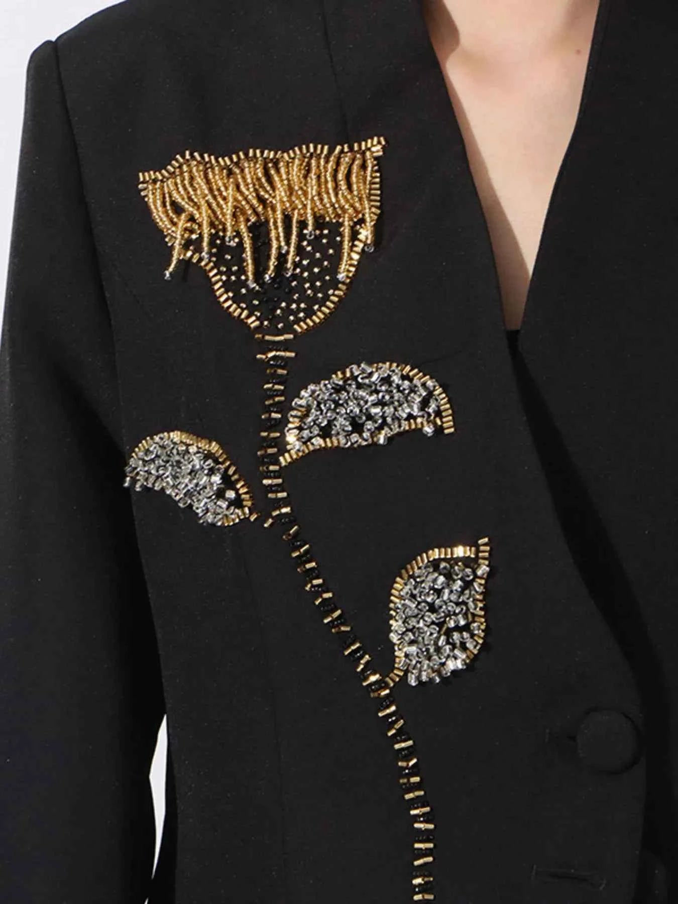 Flower Button Front Long Sleeve Blazer e631d1c4-d53e-4987-8d22-07acf1228909-Max-Origin