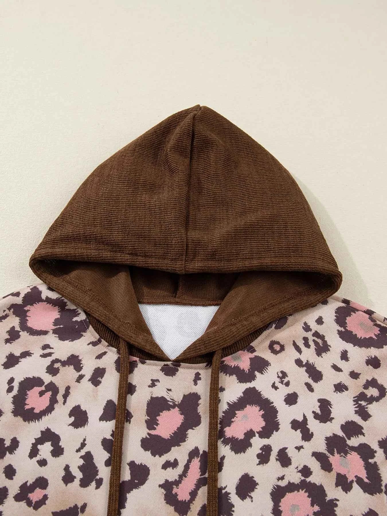 Plus Size Leopard Long Sleeve Drawstring Hoodie e63c58fc31494126a9cdc5454a82947d-Max-Origin