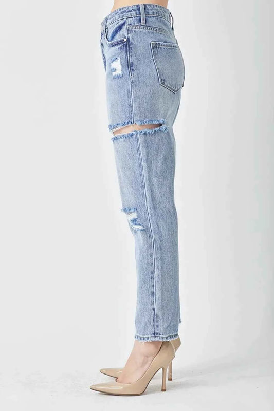 Distressed Slim Cropped Jeans e66b57d2-0192-4758-879f-2cbd0ee70c75-Max