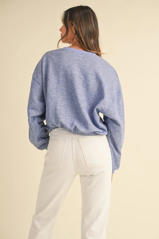 Round Neck Letter Embroidery Crop Sweatshirt e6ab659c-8723-4cc1-9167-7e5425c30bc8-Max