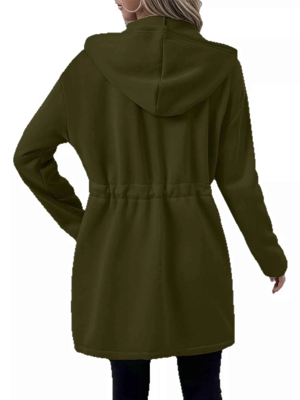Drawstring Zip Up Hooded Outerwear e6cd6ceb2063448fb288702e9c0e7d68-Max-Origin