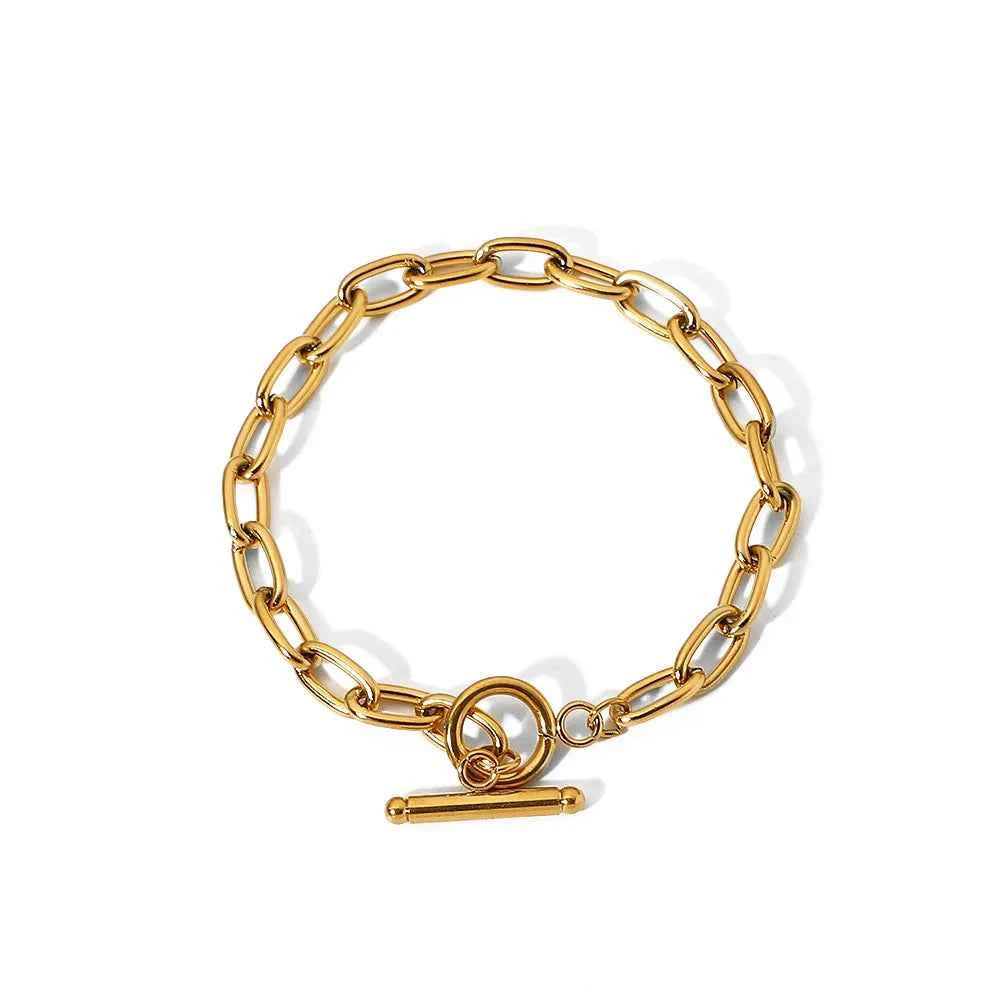 18K Gold-Plated Stainless Steel Toggle Chain Bracelet e6cd9afb-0166-4c38-95a1-e3c5493863ed-Max-Origin