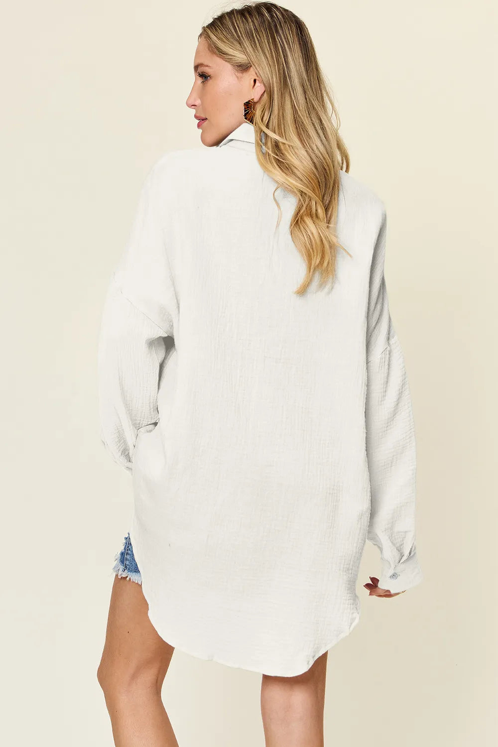 Double Take Full Size Pocketed Texture Button Up Shirt e6e21c5f-cc31-49de-8918-174fbde99c1f-Max