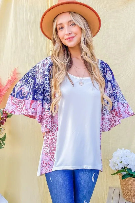 And The WhyFloral Print Bell Sleeve Top e6ffdad4b8514feab566504d1514827d-Max-Origin