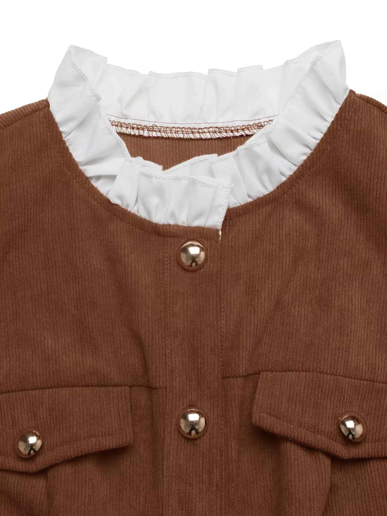 Button-Front Long Sleeve Dress e718758a42764cc58f5766f4a6596cd7-Max-Origin