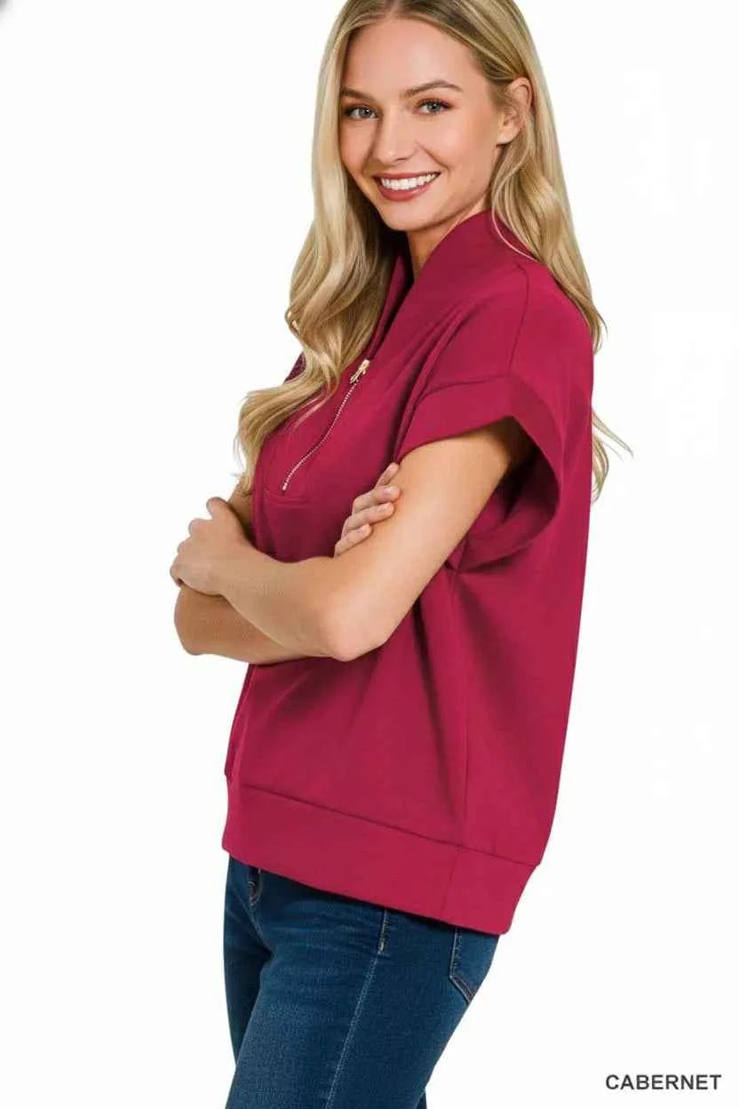 Scuba High Neck Half Zip Top e749d048-f071-406c-91d0-61c736816e96-Max-Origin