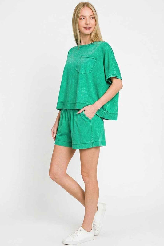 Zenana Acid Washed Oversized Top & Shorts Set e750c302-b8ea-4ee1-b4ca-9092ebfd18eb-Max