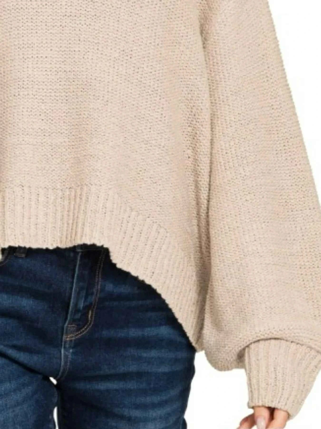 Zenana Oversized Baloon Sleeve Sweater e7510ded-e518-47d3-b2f5-36c198f3a212-Max-Origin