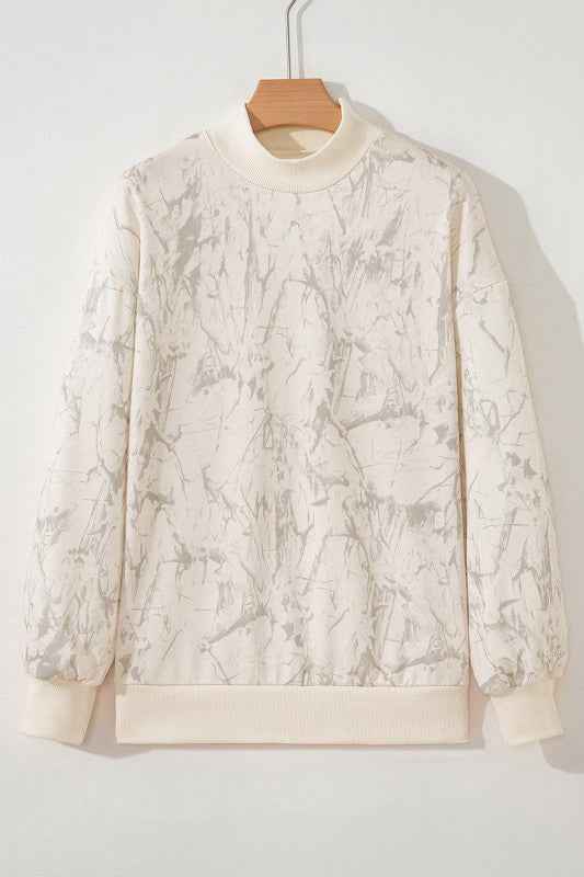Camo Mock Neck Baggy Sweatshirt e759c1a8-7d57-4a1a-bd8f-bac07c045f25