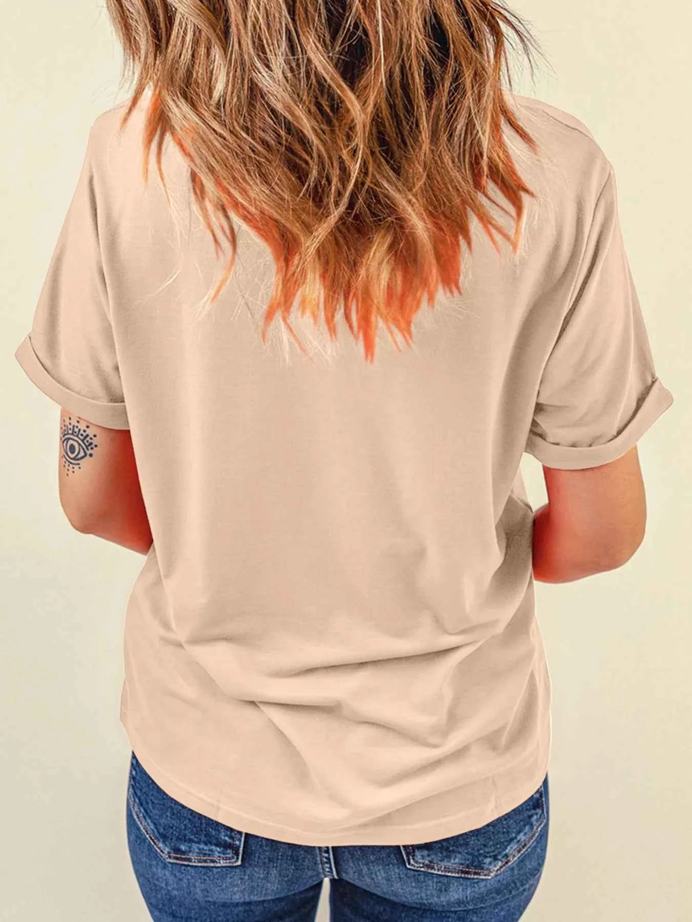 Halloween Bowknot Ghost Pumpkin Graphic T Shirt e75b23e6b99249d48aa602fb68928917-Max-Origin