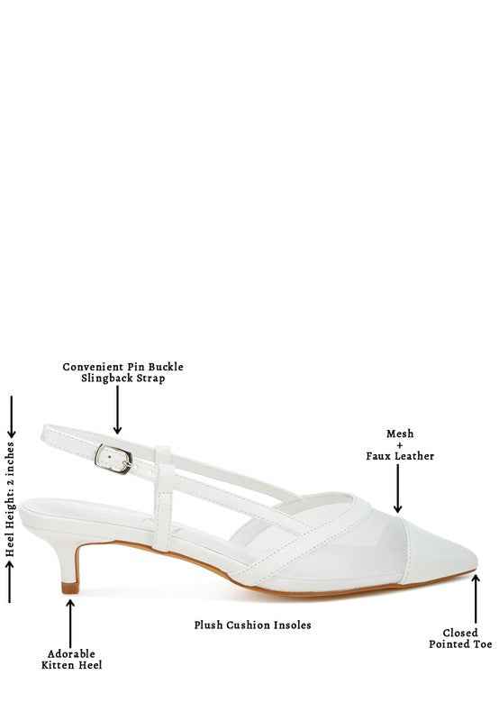 Temptress Mesh Slingback Sandals e75ed1bf-0b76-4dcc-a890-b4bc8b264da0