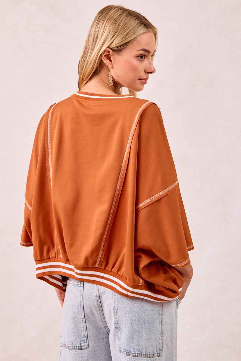 BiBi Gameday Patchwork Stitch Detail French Terry Top e75f0b7a3d994d96accaa6ea455f5744-Max