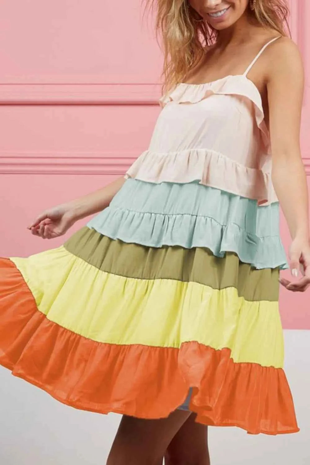 BiBi Color Blocked Tiered Dress e781abaf-0754-4b36-9058-c344d5d6c03c-Max-Origin